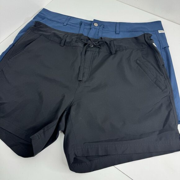 2 Pair Women’s MAGELLAN Shorts Fishing Hiking Performance Plus 1XL 6” Inseam - Picture 1 of 7
